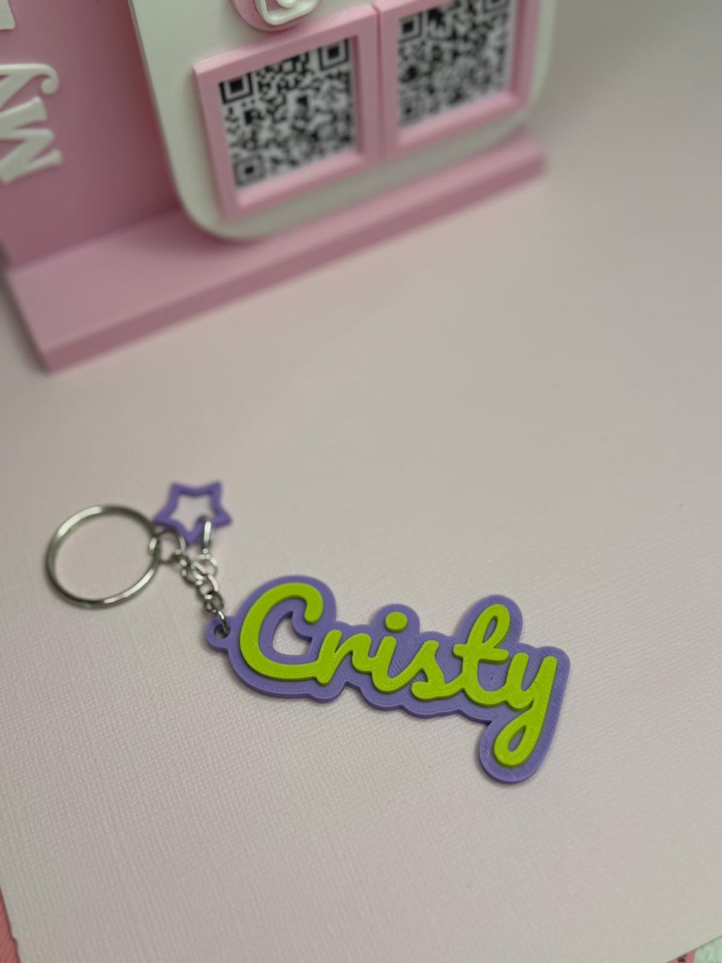 Custom Keychain 3D-Printed Name Tags