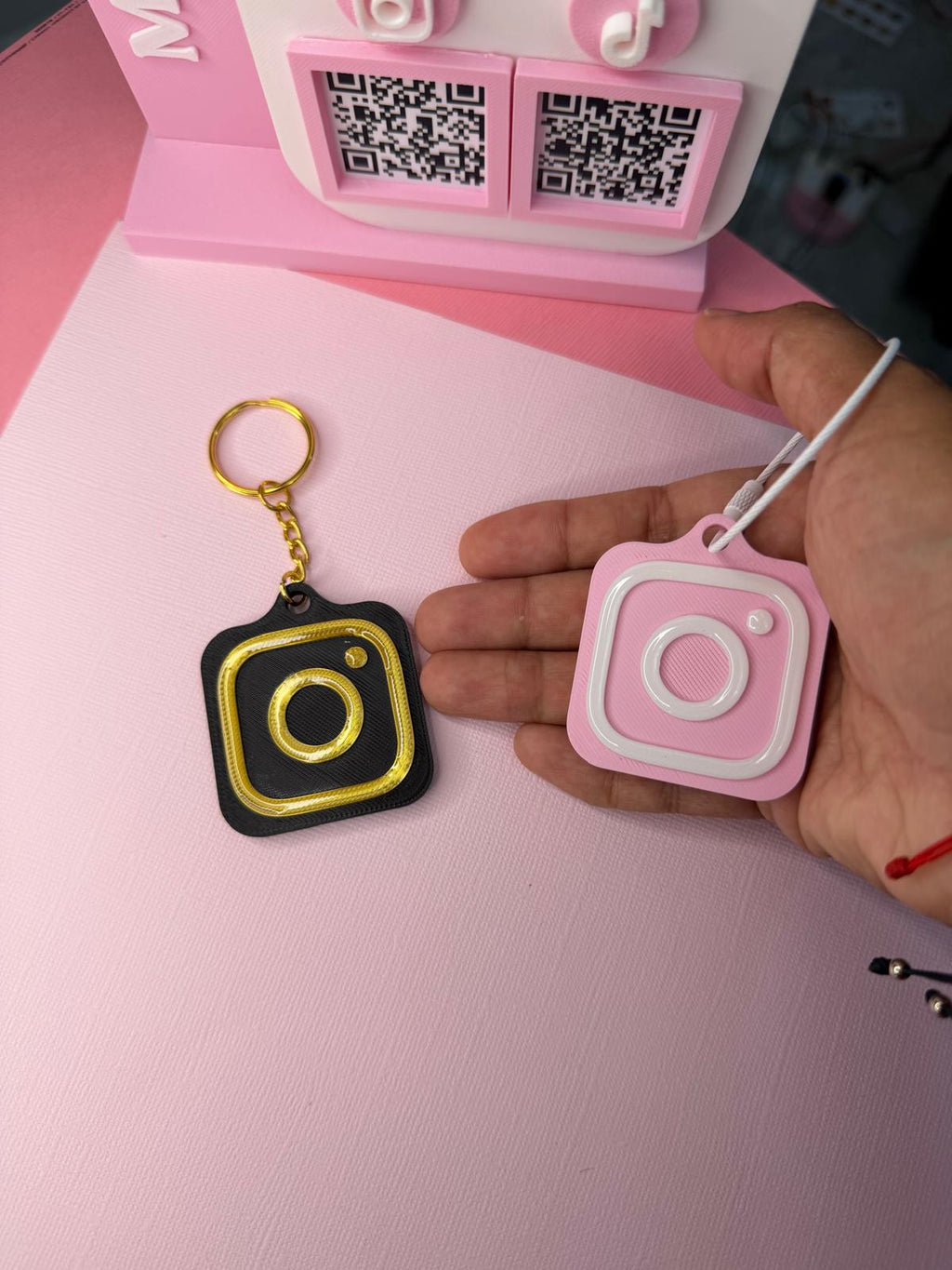 Custom 3D Printed NFC Keychain Instagram