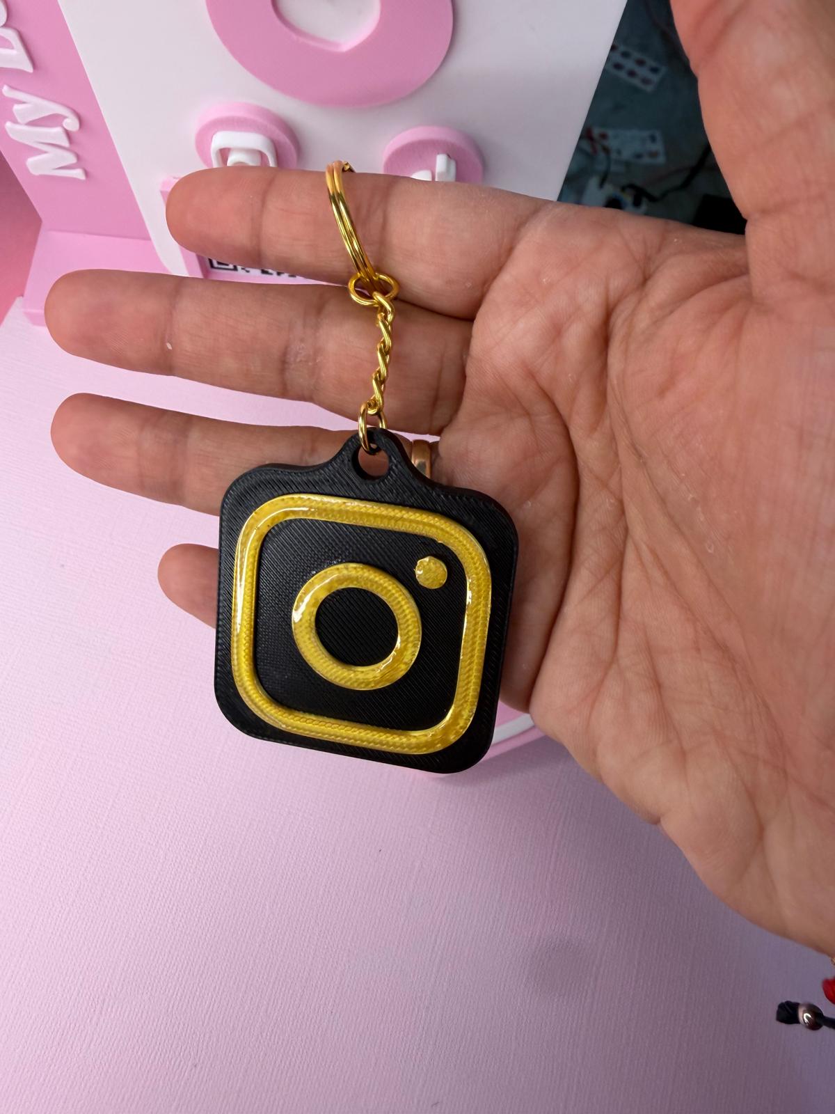 Custom 3D Printed NFC Keychain Instagram